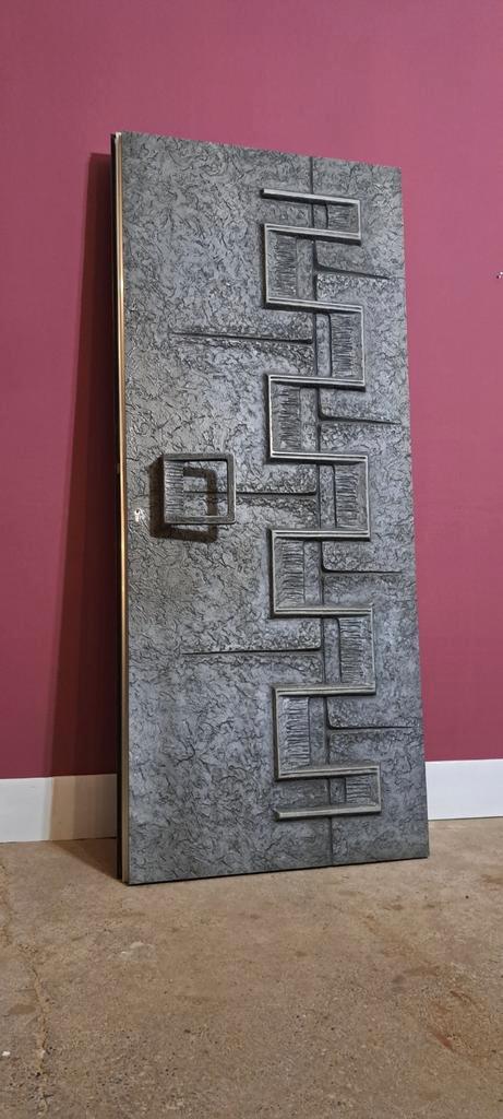 Deur brutalist brutalitisch vintage retro, Doe-het-zelf en Verbouw, Deuren en Horren, Zo goed als nieuw, Buitendeur, 200 tot 215 cm