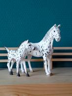 Schleich knabstrupper merrie en veulen, Ophalen of Verzenden, Gebruikt, Paard, Beeldje of Figuurtje