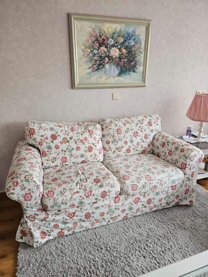 Ikea ektorp 2-zits, Huis en Inrichting, Banken | Bankstellen, Zo goed als nieuw, Rechte bank, Tweepersoons, 150 tot 200 cm, 75 tot 100 cm