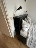 Ikea Brimnes Bed 140x200 met Opberglades, Ophalen, Zwart, 140 cm, Zo goed als nieuw