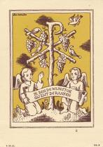 5 devotieprentjes uit de jaren '40 van uitg. Vwu, Verzenden, Zo goed als nieuw, Kaart of Prent, Christendom | Katholiek