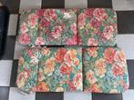 ***Tuinstoelkussens*** bloemprint 2 stuks, Ophalen of Verzenden, Gebruikt