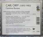 Orff | Carmina Burana | Wergo, Cd's en Dvd's, Gebruikt, Ophalen of Verzenden
