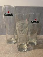 3x Zeer mooie Heineken en Peroni bierglas, Verzenden, Zo goed als nieuw, Glas of Glazen, Heineken