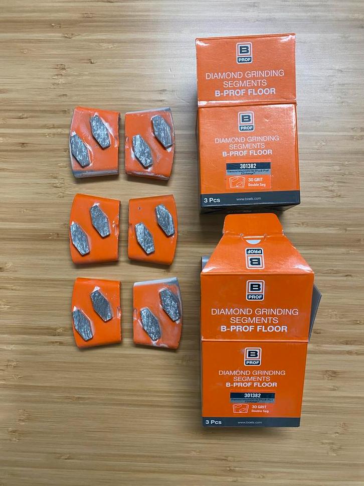 Boels Diamant Schuurblokken - Vloerschuurmachine, Doe-het-zelf en Verbouw, Gereedschap | Machine-onderdelen en Toebehoren, Gebruikt