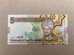 Turkmenistan 5 manat 2012 UNC, Postzegels en Munten, Verzenden