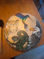 Mooie handgemaakte sjamanistische drum., Muziek en Instrumenten, Percussie, Ophalen of Verzenden, Gebruikt, Trommel