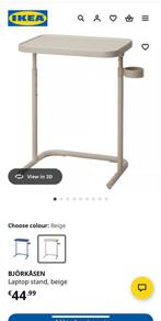 IKEA BJÖRKÅSEN Laptop stand, beige, Ophalen, Gebruikt, In hoogte verstelbaar
