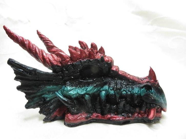 Orgoniet draak met oa drakenbloed steen, Verzamelen, Mineralen en Fossielen, Ophalen of Verzenden