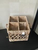 Riviera maison rattan mand / vakkenmand / flessenhouder, Ophalen of Verzenden, Zo goed als nieuw, Rond, Riet