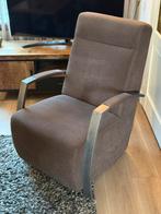 Fauteuil donker bruin, Huis en Inrichting, Ophalen, Zo goed als nieuw, Metaal