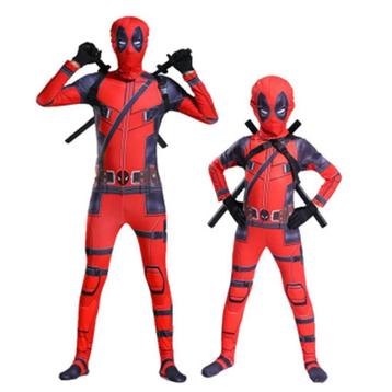 Deadpool Kostuum - Maat 120 t/m 180 – Voor Kind & Volwasse beschikbaar voor biedingen