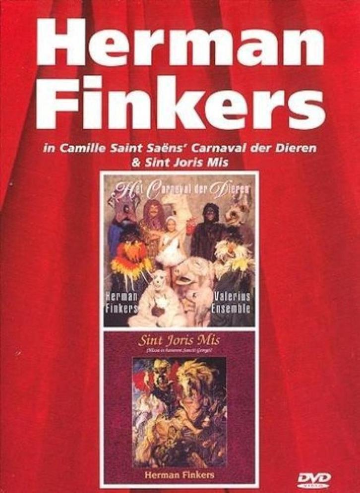 Herman Finkers - Carnaval der dieren & Sint Joris mis, Cd's en Dvd's, Dvd's | Cabaret en Sketches, Zo goed als nieuw, Stand-up of Theatershow