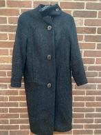 Real vintage mantel/ jas van mohair | petite maat 36, Kleding | Dames, Jassen | Winter, Verzenden, Zwart, Vintage, Maat 36 (S)