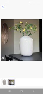 Vaas Artic Ivory Ivoor 45cm, Overige kleuren, Nieuw, Ophalen of Verzenden, Glas