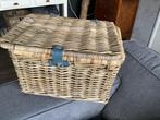 Grote rieten fietsmand - 60x35x25 cm, Ophalen of Verzenden, Zo goed als nieuw