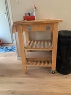 Keukentrolley ikea, Huis en Inrichting, Tafels | Sidetables, Ophalen, Gebruikt, 50 tot 100 cm, Grenenhout