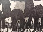 Harrie van Kruiningen paarden offset prent jaren 60/70, Antiek en Kunst, Verzenden