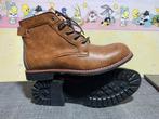 Nieuwe koe lederen veterschoenen maat 45 boots, Bruin, Boots, Nieuw, Ophalen of Verzenden