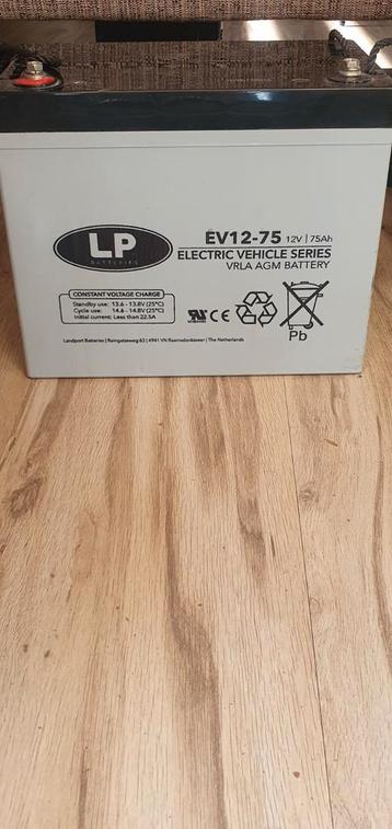 Bieden vanaf € 300  LP EV 12v - 75Ah Accu's   beschikbaar voor biedingen