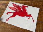 MOBIL Pegasus    sticker - Bezinepomp olievat   +- 35 cm, Ophalen of Verzenden, Zo goed als nieuw, Auto's
