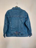 Handgeborduurde vintage | spijkerjas Divided | L, Divided, Blauw, Maat 42/44 (L), Ophalen of Verzenden