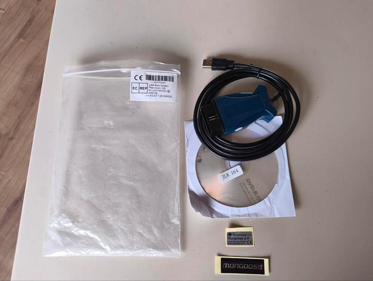 Mongoose JLR 164 OBD2 diagnosekabel Volvo Landrover Jaguar, Auto-onderdelen, Elektronica en Kabels, Volvo, Jaguar, Nieuw, Ophalen of Verzenden