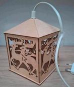 Houten kinder hanglamp., Huis en Inrichting, Lampen | Hanglampen, Ophalen of Verzenden, Zo goed als nieuw, Minder dan 50 cm