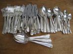 Verzilverd bestek, 12 pers., strak, klassiek, 118-delig, Antiek en Kunst, Ophalen of Verzenden