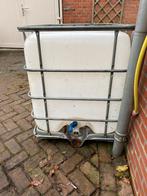 Goede IBC vat in metalen kooi, 500 liter, Tuin en Terras, Regentonnen, 150 liter of meer, Ophalen, Gebruikt