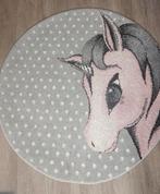 Rond vloerkleed met unicorn, 120cm, Huis en Inrichting, Ophalen, Gebruikt, Rond, 100 tot 150 cm