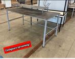 Werktafel 200x100x113 cm Op=Op!, Ophalen, Gebruikt, 70 tot 120 cm, Nb