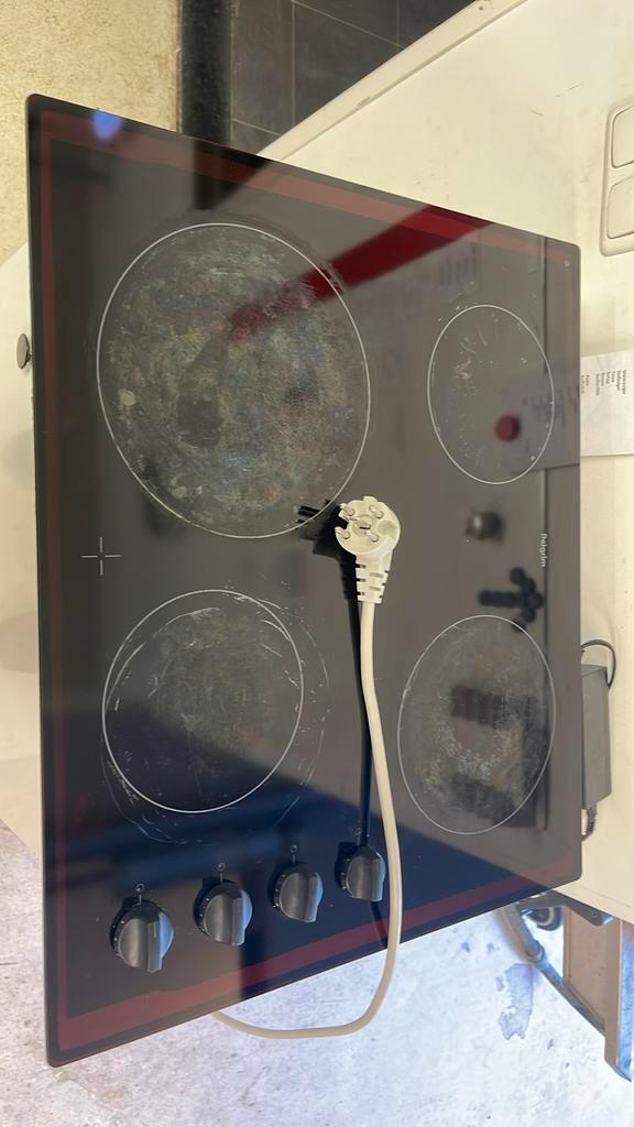 Pelgrim keramische kookplaat, Witgoed en Apparatuur, Kookplaten, Gebruikt, Inbouw, Keramisch, 4 kookzones, Ophalen