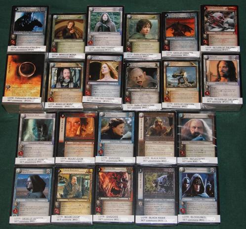 Lord of the Rings TCG (Decipher) - diverse complete setjes, Verzamelen, Lord of the Rings, Nieuw, Spel, Ophalen of Verzenden
