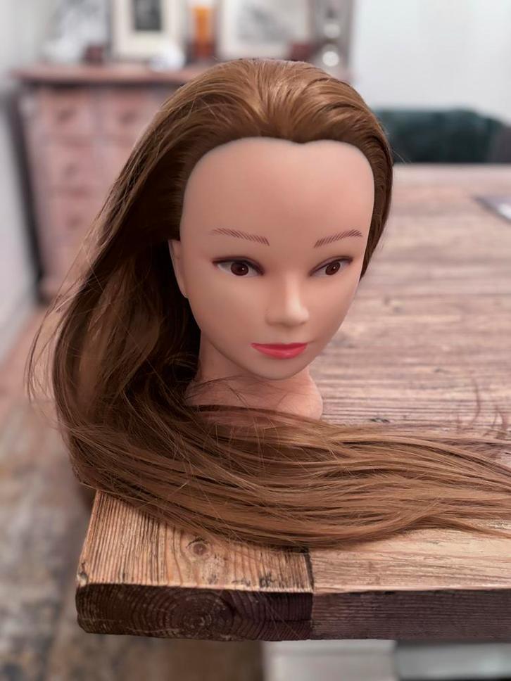 Kapper Oefenhoofd lang haar, Hobby en Vrije tijd, Cursusmateriaal, Nieuw, Persoonlijke verzorging, Ophalen of Verzenden