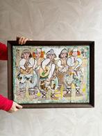 Vintage keramieken wanddecoratie tegels uit bulgarije, Ophalen of Verzenden