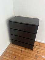 IKEA Malm lade kast - 4 lades zwartbruin, Ophalen, 100 tot 150 cm, 50 tot 100 cm, Zo goed als nieuw