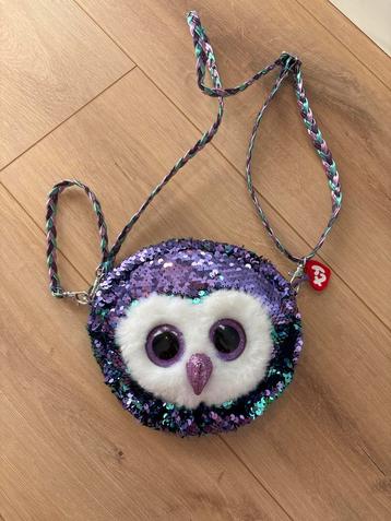 Paars Glitter Ty Tasje - Uiltje beschikbaar voor biedingen