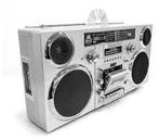 GPO BROOKLYNSIL - Ghettoblaster Brooklyn, jaren '80, bluetoo, Audio, Tv en Foto, Ophalen, Zo goed als nieuw, Radio, Met cd-speler