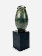 566. Bronzen uil op granieten sokkel, Jan Westerhof, Antiek en Kunst, Ophalen of Verzenden