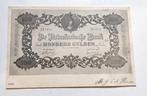 Oude kaart met 100 gulden biljet  1902, Ophalen of Verzenden, Voor 1920, Gelopen, Politiek en Historie