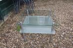 tafel , glas, Huis en Inrichting, Tafels | Eettafels, Ophalen, 50 tot 100 cm, Vierkant, 50 tot 100 cm