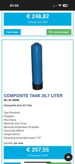 8stuks Aqua qlean waterontharders composite tank 25,7liter, Ophalen of Verzenden, Nieuw, Waterontharder met zout
