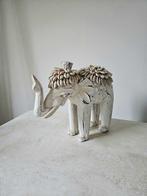 Houten olifant wit 2 uit Bali, Antiek en Kunst, Ophalen of Verzenden