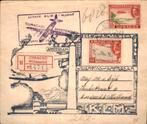 Curacao - FFC - KLM - 1946 - Dordrecht, Postzegels en Munten, Brieven en Enveloppen | Nederland, Verzenden, Envelop