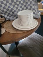 Gebaksstel 14-delig handgemaakt, Huis en Inrichting, Keuken | Servies, Keramiek, Ophalen of Verzenden, Zo goed als nieuw, Bord(en)