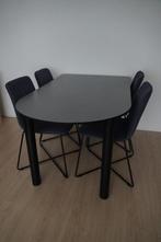 4 eetkamer stoelen, Huis en Inrichting, Stoelen, Ophalen, Blauw, Zo goed als nieuw, Vier