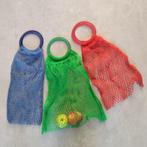 3 x vintage retro net tas nettas boodschappentas, Ophalen of Verzenden, Overige typen
