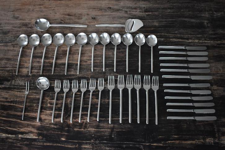 Sola Elite Old Dutch cassette aanv. messen vorken lepels etc, Antiek en Kunst, Antiek | Servies los, Ophalen of Verzenden