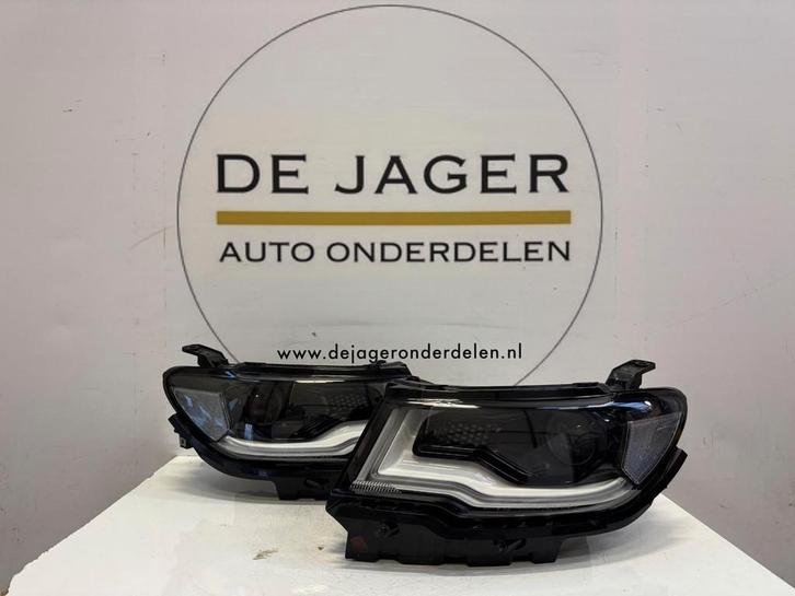JEEP COMPASS BI XENON LED KOPLAMPEN 0053434535 0053434536, Auto-onderdelen, Verlichting, Jeep, Gebruikt, Ophalen of Verzenden